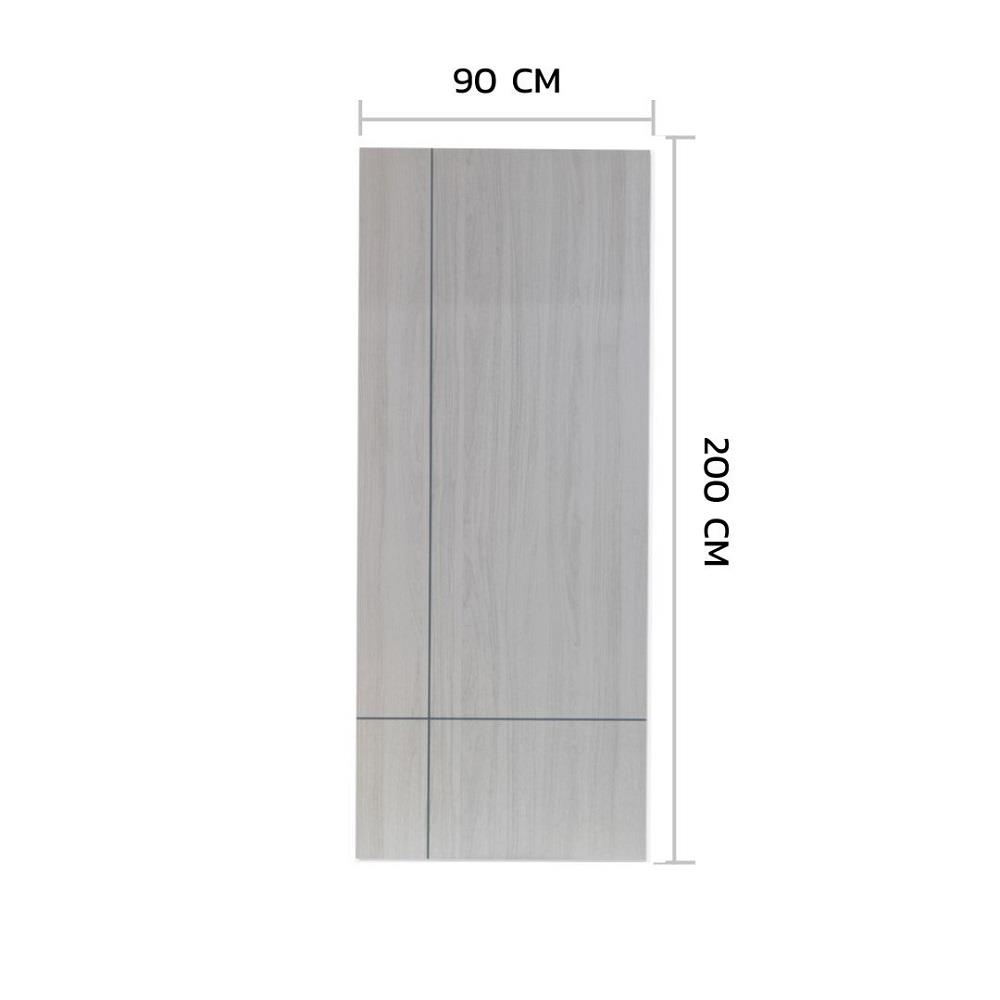 ประตูภายในเมลามีน ไม่เจาะลูกบิด METRO MD431N 90x200 ซม. เซาะร่อง สีขาววอลนัท