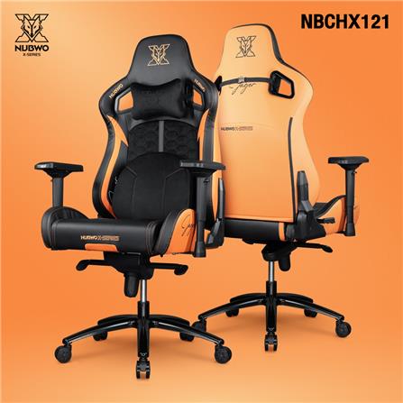 เก้าอี้เกมมิ่ง NUBWO NBCHX121 สีดำ/ส้ม_4