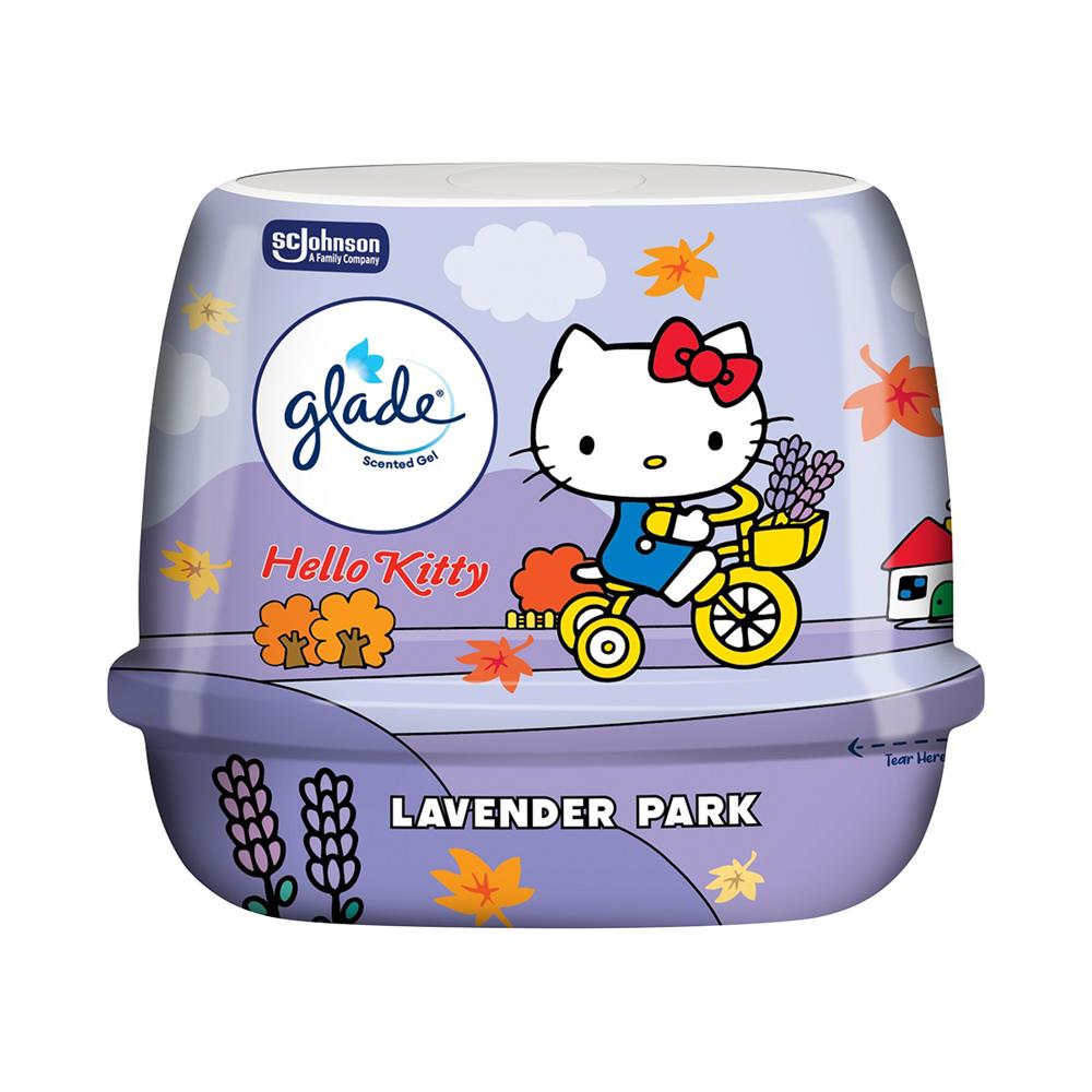 เจลปรับอากาศ GLADE HELLO KITTY 180 กรัม LAVENDER PARK