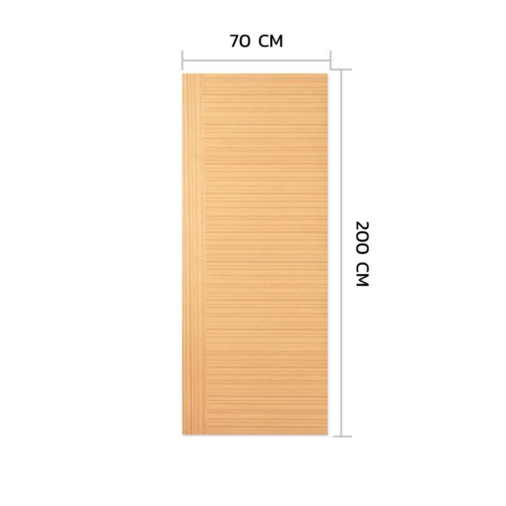 ประตูภายใน HDF ไม่เจาะลูกบิด METRO TEAK FANTASY 002 VENEER 70x200 ซม. สีน้ำตาล
