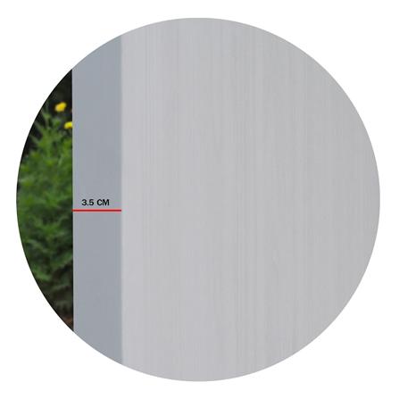 ประตูภายในเมลามีน ไม่เจาะลูกบิด METRO MD431N 70x200 ซม. สีขาววอลนัท_3