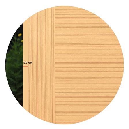 ประตูภายใน HDF ไม่เจาะลูกบิด METRO TEAK FANTASY 002 VENEER 90x200 ซม. สีน้ำตาล_4