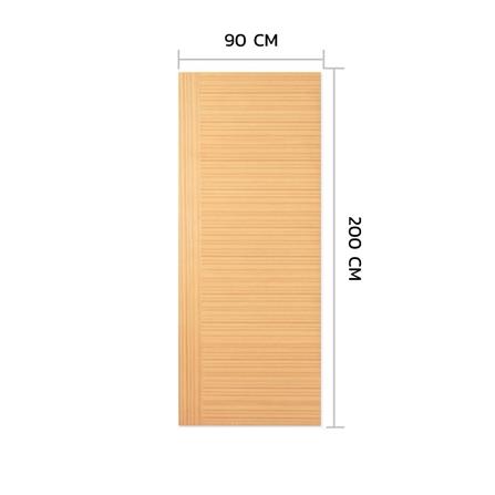 ประตูภายใน HDF ไม่เจาะลูกบิด METRO TEAK FANTASY 002 VENEER 90x200 ซม. สีน้ำตาล_3