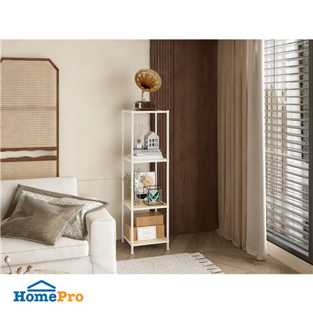 ชั้นวางของ 4 ชั้น FURDINI COZI 45 ซม. สีขาว/NATURAL_3