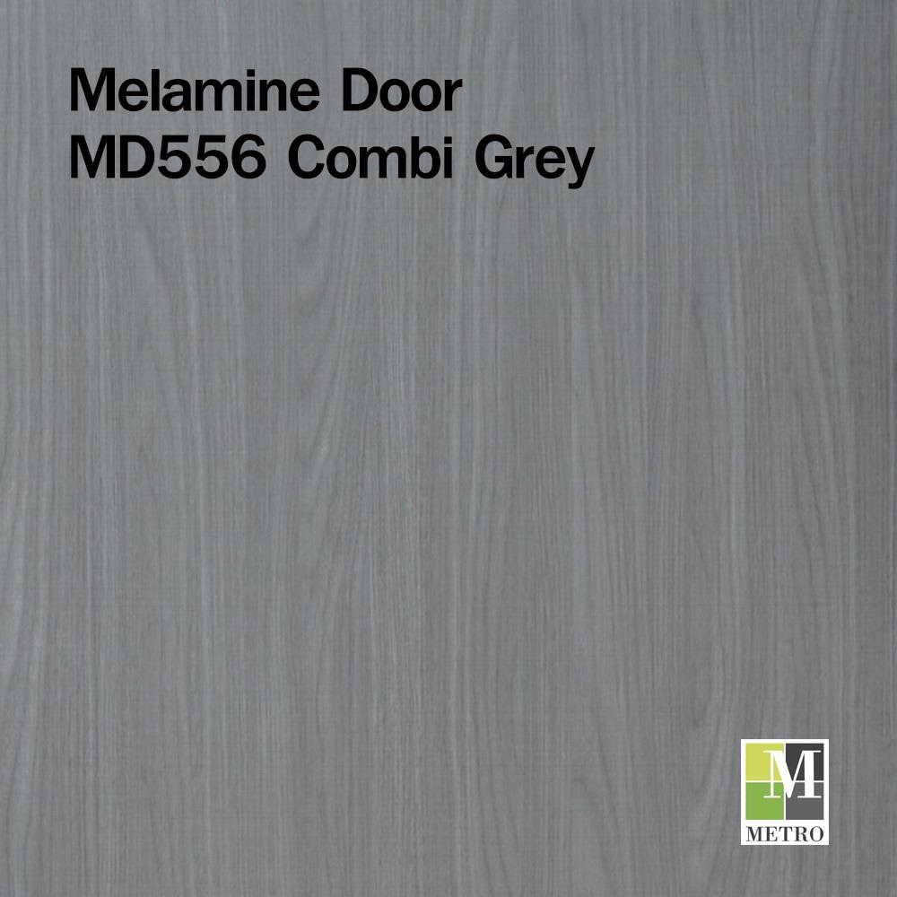 ประตูภายในเมลามีน ไม่เจาะลูกบิด METRO MD556 70x200 ซม. สี COMBI GREY