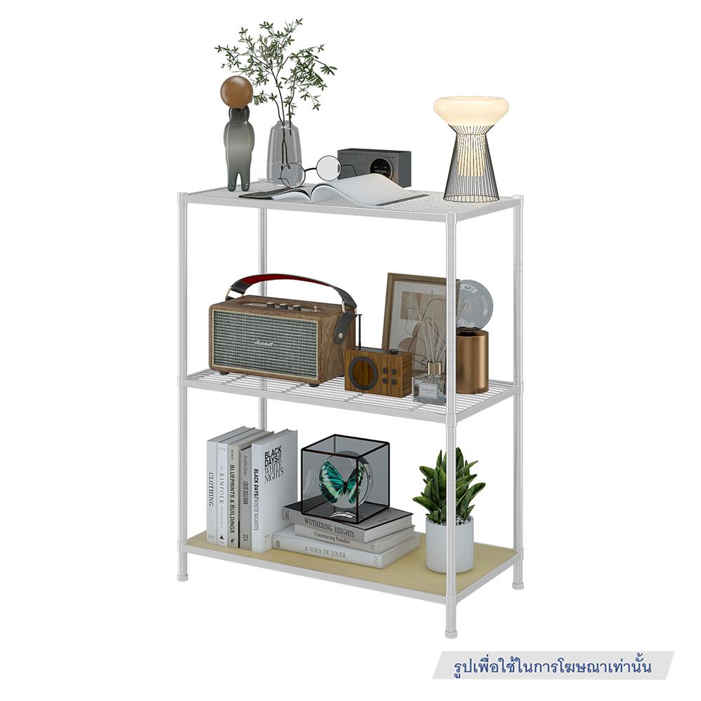 ชั้นวางของ 3 ชั้น FURDINI COZI 90 ซม. สีขาว/NATURAL