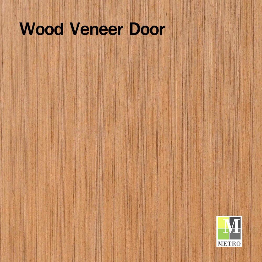 ประตูภายในไม้อัดสักอิตาลี METRO VENEER 90x200 ซม. สีน้ำตาล