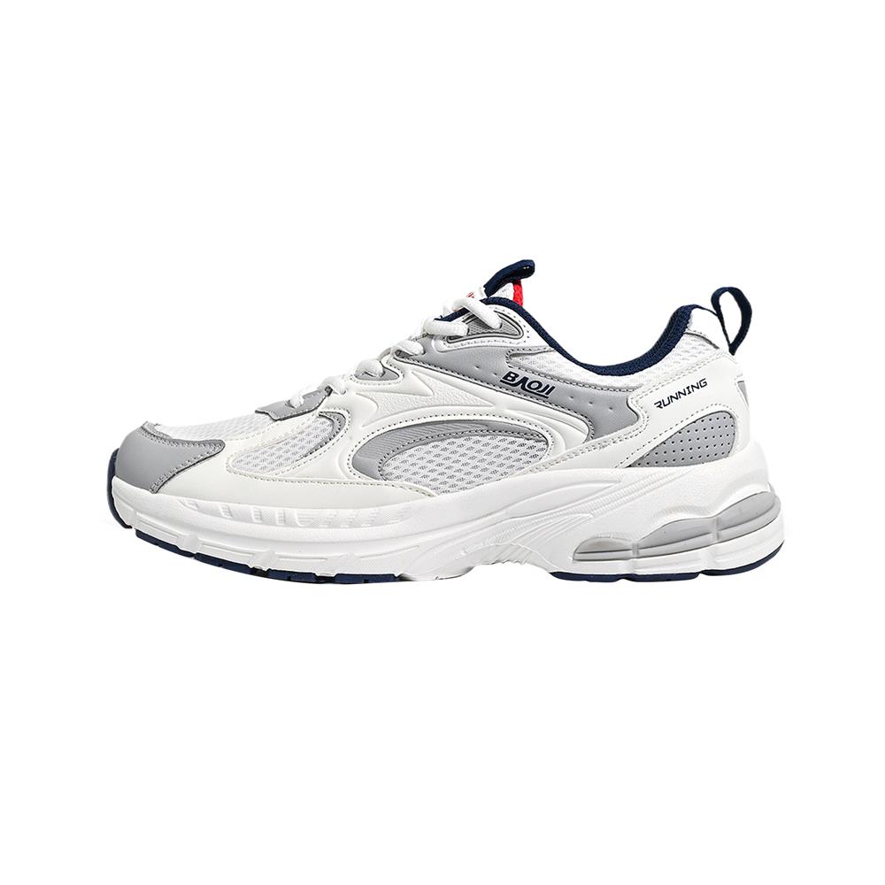 รองเท้าวิ่งผู้ชาย BAOJI BJM865 เบอร์ 42 สีขาว