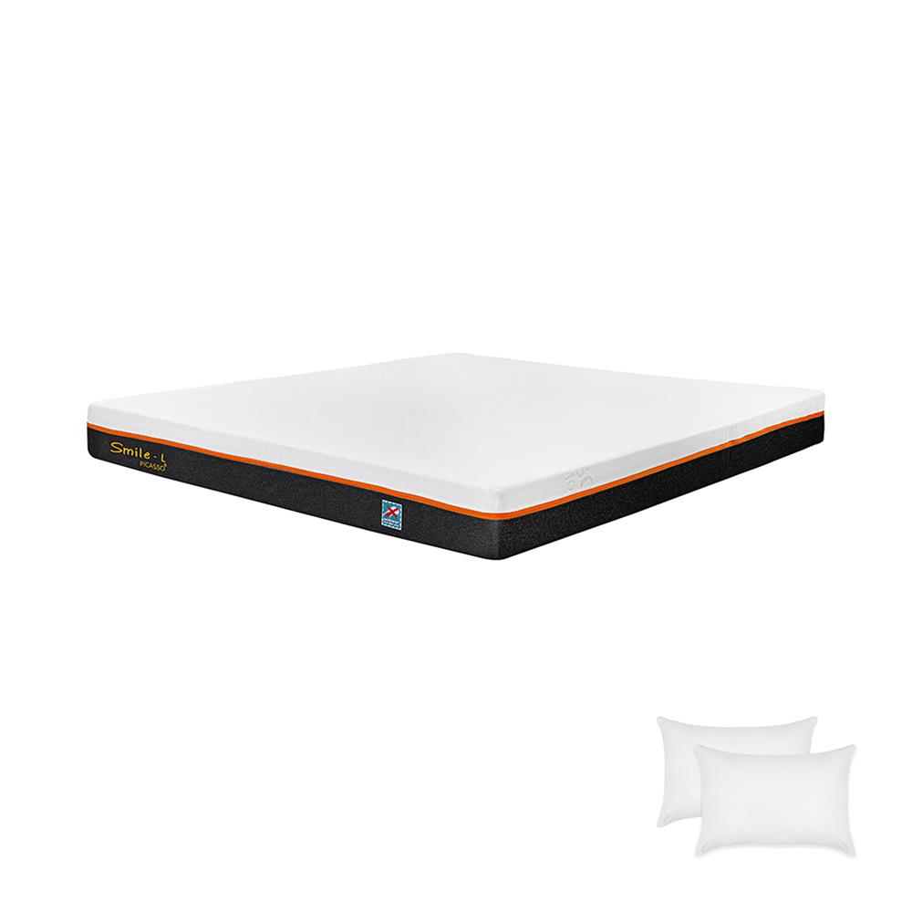 ที่นอน 6 ฟุต PICASSO SMILE L 8 นิ้ว (พร้อมหมอนหนุน 2 ใบ)