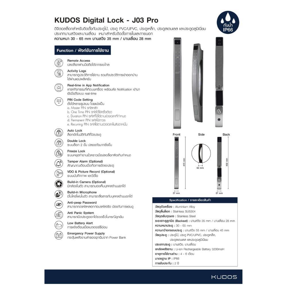 กลอนดิจิตอล KUDOS F8001419