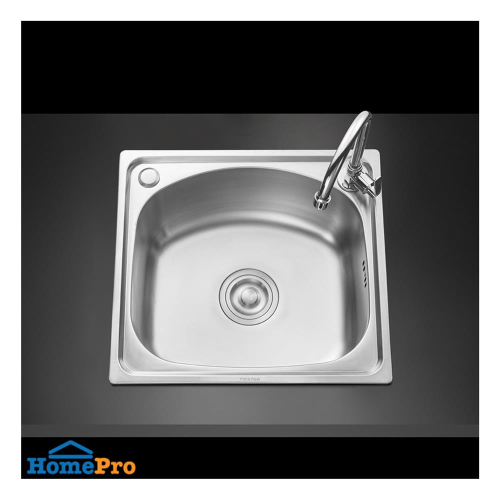 ซิงค์ฝัง 1 หลุม MESTER CSX46-NC สีเงิน