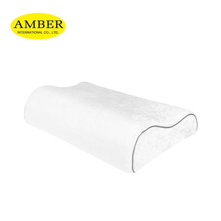 หมอนสุขภาพ เมมโมรี่โฟม AMBER 56x35x12 ซม. สีขาว_0