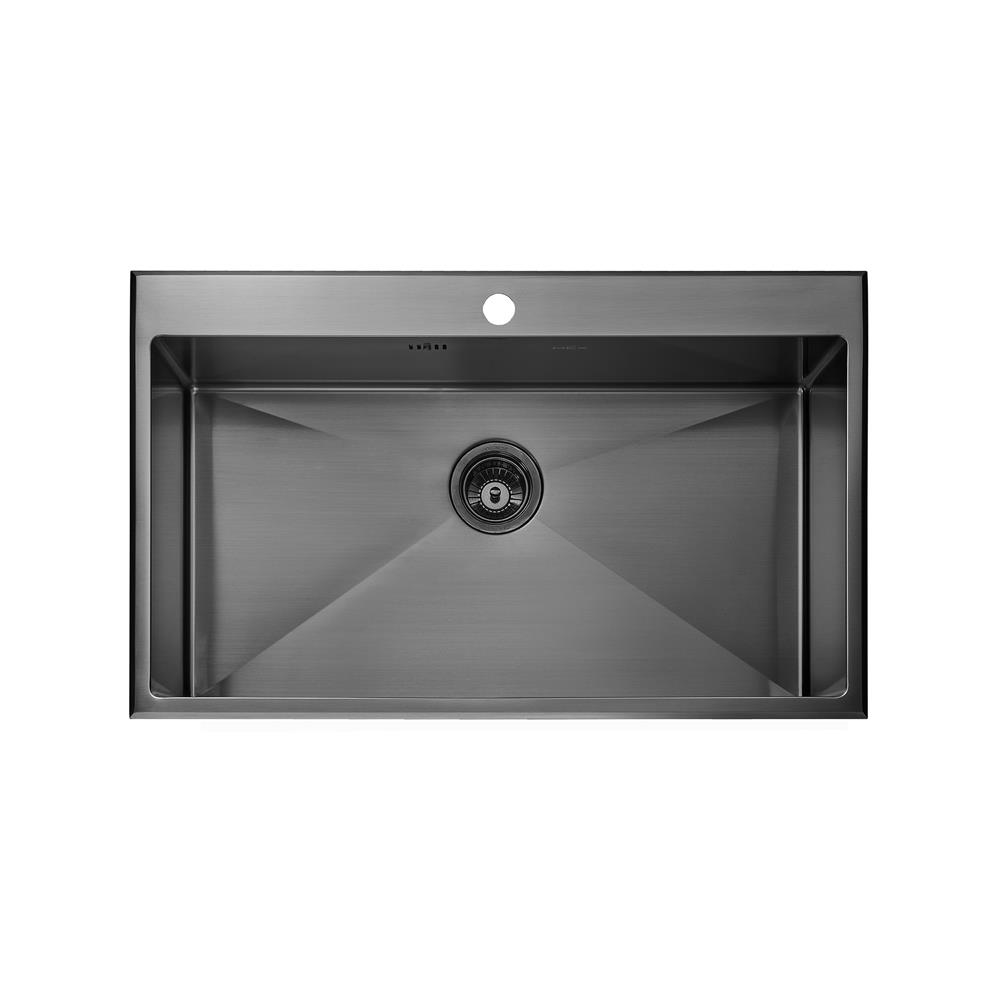 ซิงค์ฝัง 1 หลุม MEX SC82GM สีเทาดำ