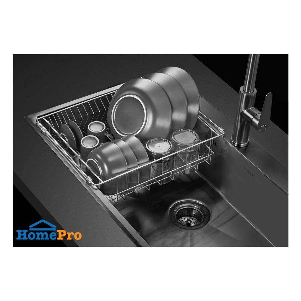 ซิงค์ฝัง 1 หลุม MEX SC82GM สีเทาดำ