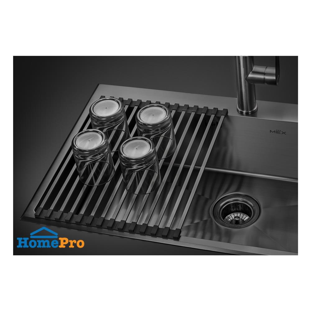 ซิงค์ฝัง 1 หลุม MEX SC82GM สีเทาดำ