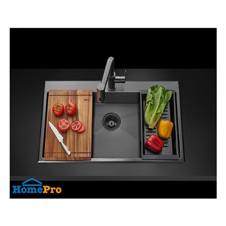 ซิงค์ฝัง 1 หลุม MEX SC82GM สีเทาดำ_5