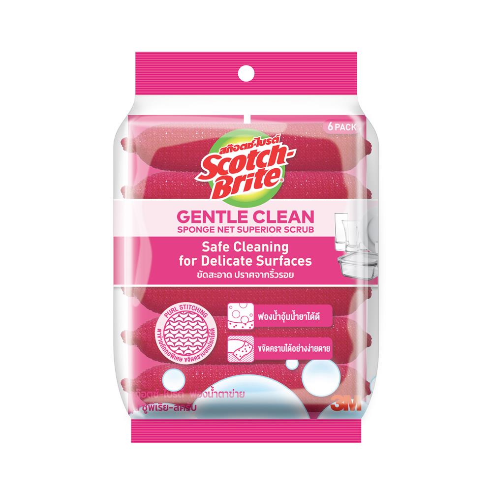 ฟองน้ำตาข่าย SCOTCH-BRITE UPERIOR SCRUB (แพ็ก 6 ชิ้น)
