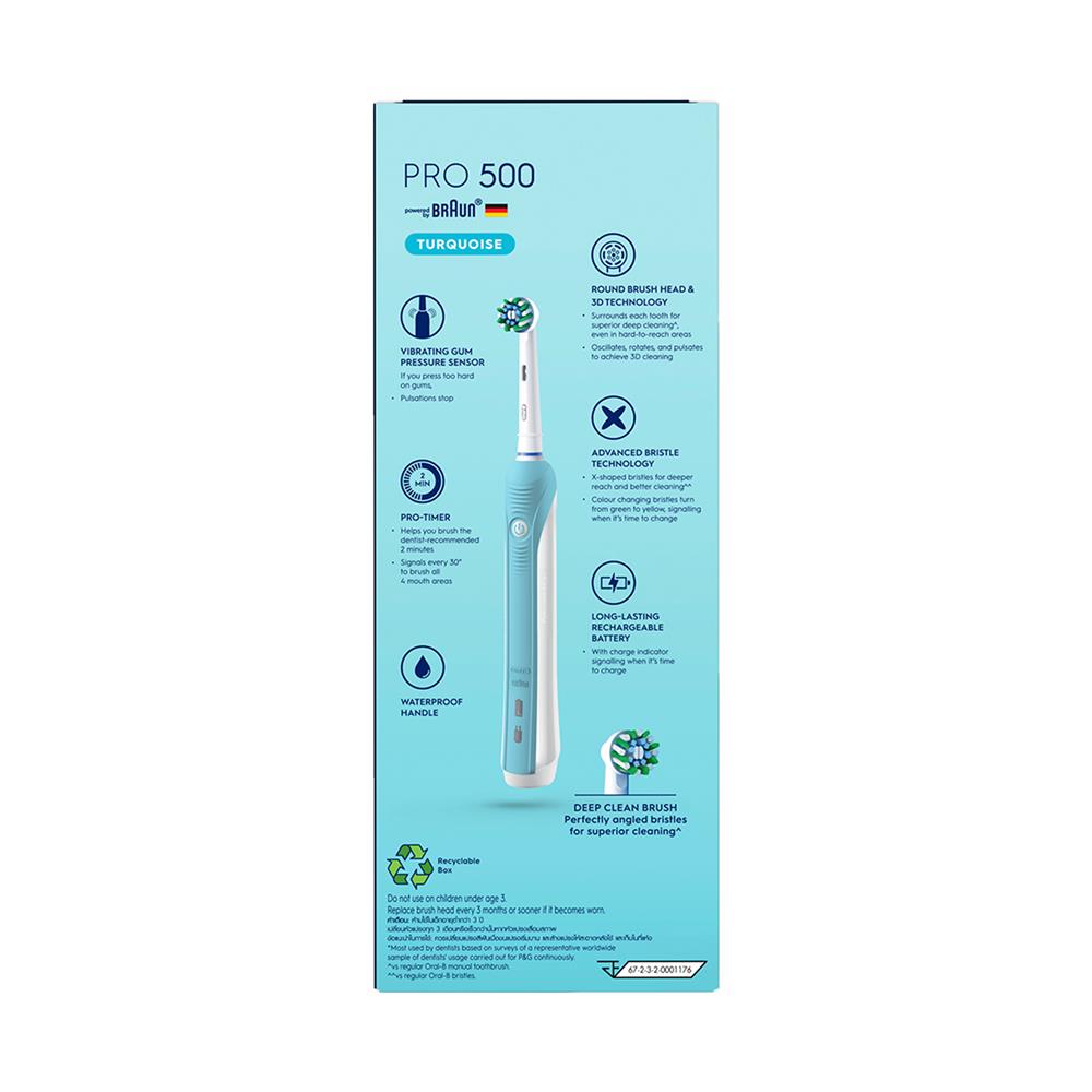แปรงสีฟันไฟฟ้า ORAL-B 4210201136330 สีขาว/ฟ้า