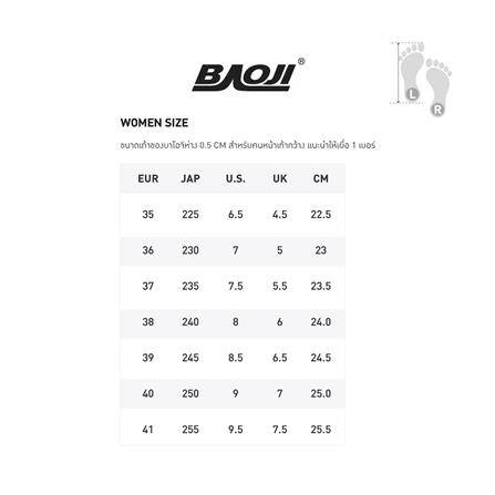 รองเท้าผ้าใบผู้หญิง BAOJI BJW1130 เบอร์ 37 สีครีม_4