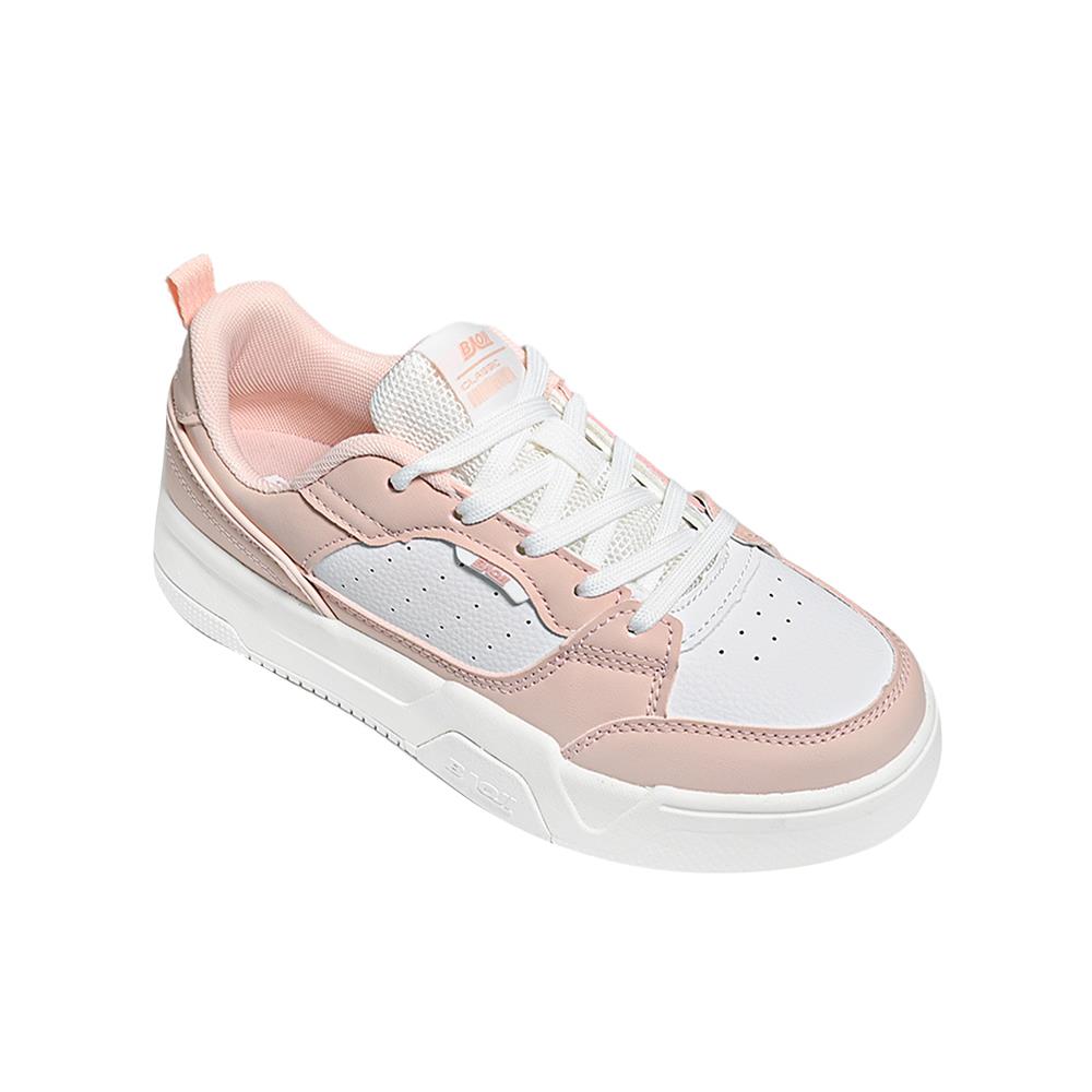 รองเท้าผ้าใบผู้หญิง BAOJI BJW1130 เบอร์ 38 สีขาว/ชมพู