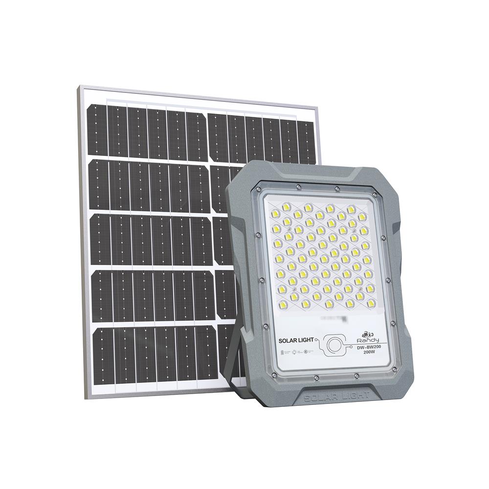 สปอตไลท์ SOLAR RANDY DW-BW 200 วัตต์ COOL WHITE สีเทา
