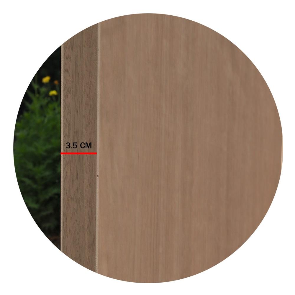 ประตูภายในไม้อัดยางไส้ไม้ ไม่เจาะลูกบิด METRO 90x200 ซม. สีน้ำตาล