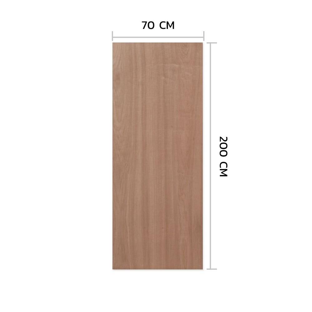 ประตูภายในไม้อัดยางไส้ไม้ ไม่เจาะลูกบิด METRO 90x200 ซม. สีน้ำตาล