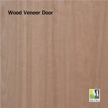 ประตูภายในไม้อัดยางไส้ไม้ ไม่เจาะลูกบิด METRO 90x200 ซม. สีน้ำตาล_1