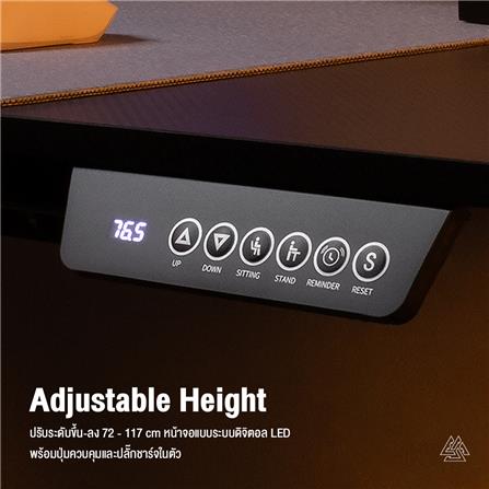 โต๊ะปรับระดับไฟฟ้า EGA GD11 160 ซม. สีดำ_6