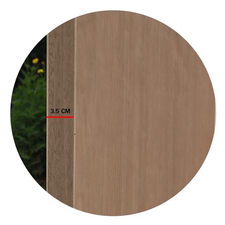 ประตูภายในไม้อัดยางไส้ไม้ ไม่เจาะลูกบิด METRO 70x200 ซม. สีน้ำตาล_4