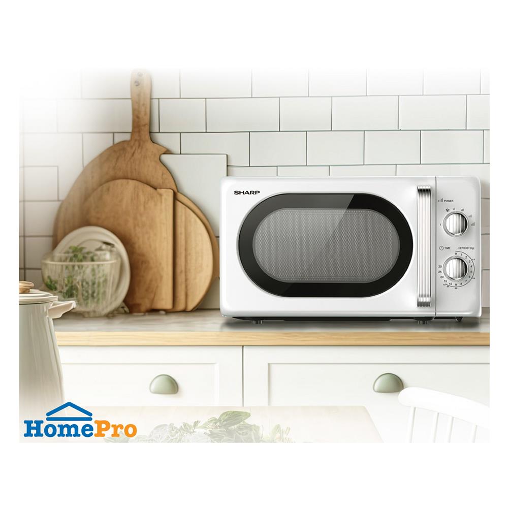 ไมโครเวฟ SHARP R-220EF 20 ลิตร สีครีม