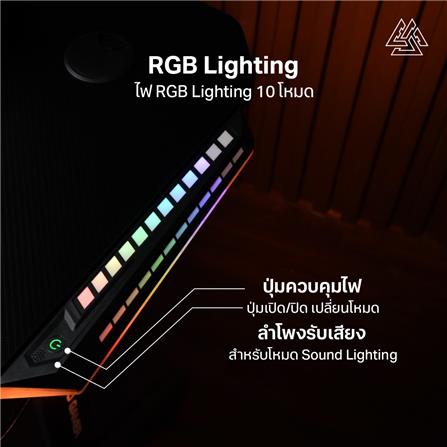 โต๊ะเกมมิ่ง EGA GD12 120 ซม. สีดำ_5