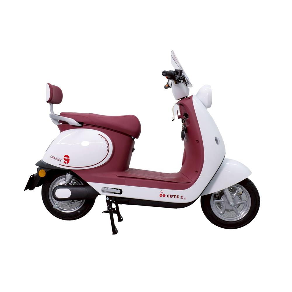 สกู๊ตเตอร์ไฟฟ้า SAGASONIC SOCUTE สีขาว