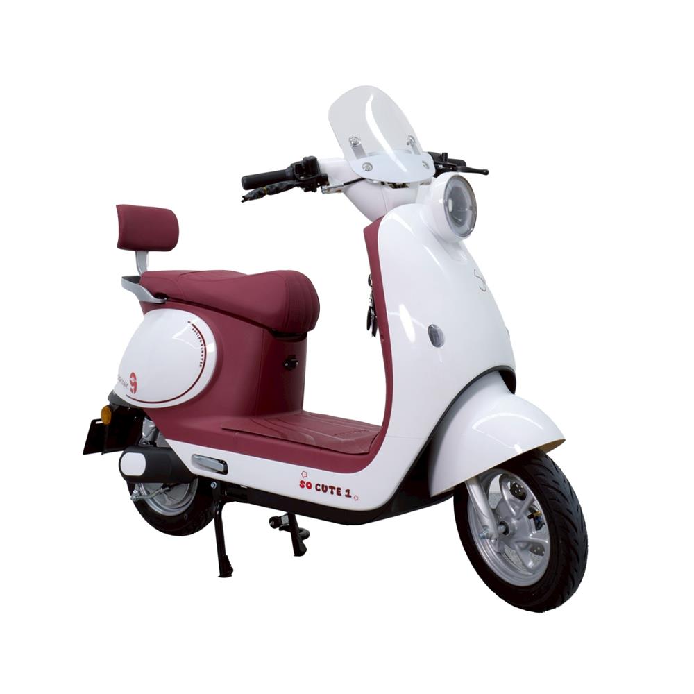 สกู๊ตเตอร์ไฟฟ้า SAGASONIC SOCUTE สีขาว