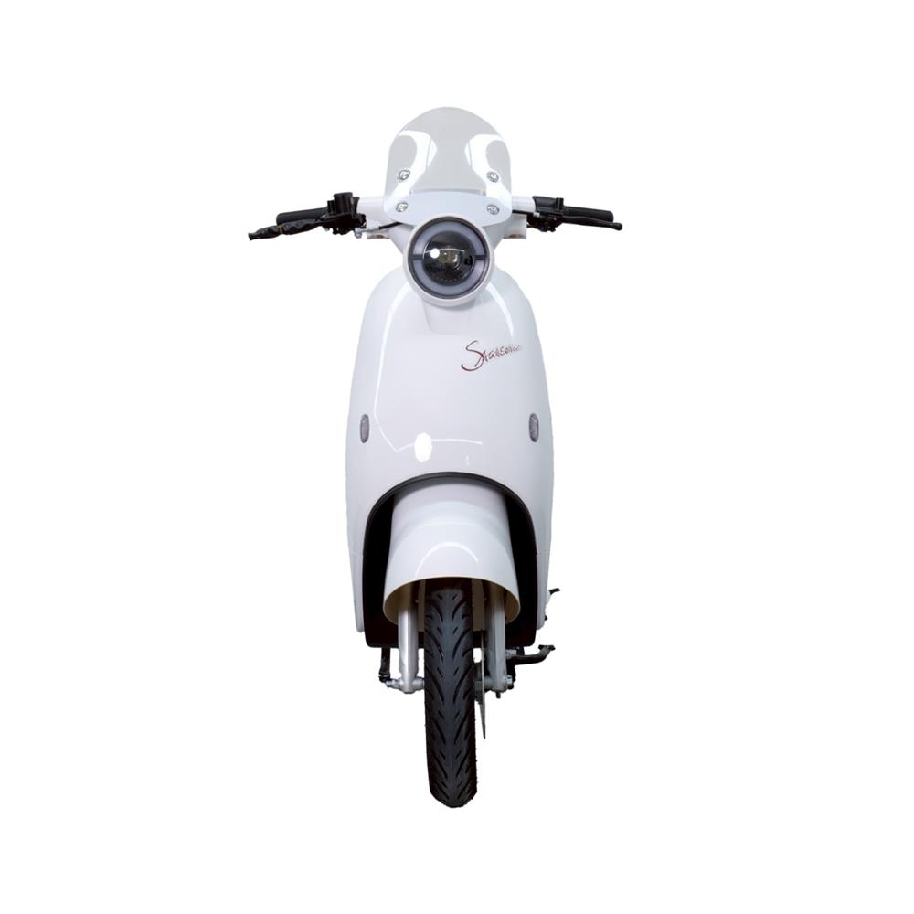 สกู๊ตเตอร์ไฟฟ้า SAGASONIC SOCUTE สีขาว