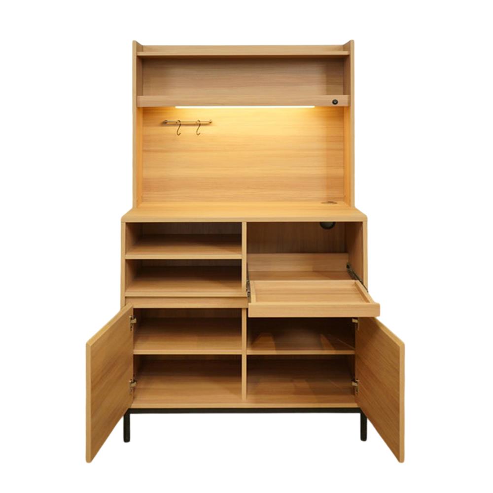 ตู้โชว์ HARV SIDAMO 90 ซม. สีไม้