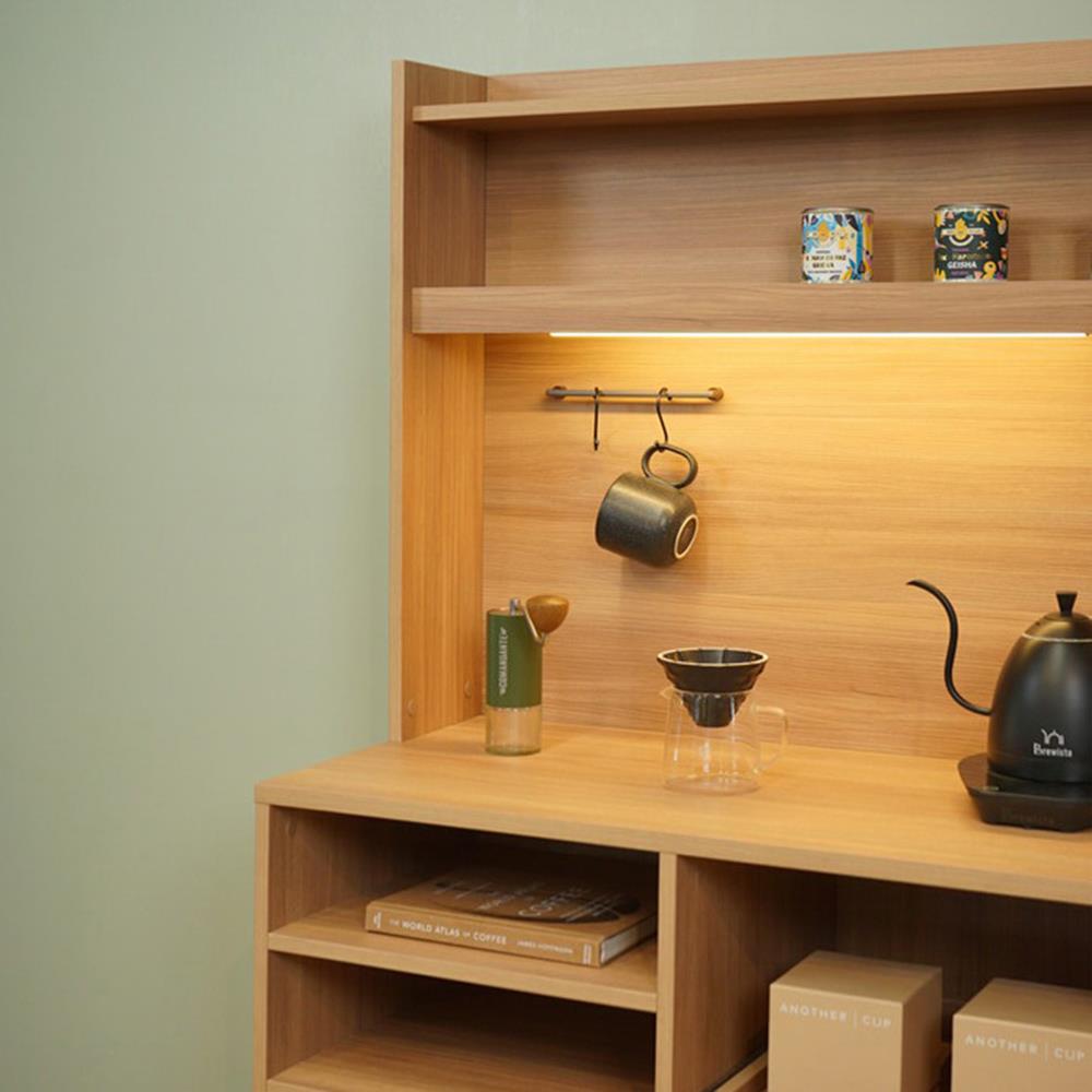 ตู้โชว์ HARV SIDAMO 90 ซม. สีไม้