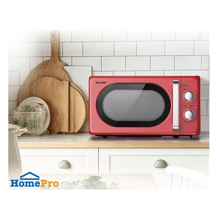 ไมโครเวฟ SHARP R-220EF 20 ลิตร สีแดง_4