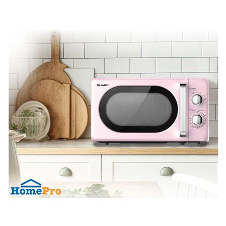 ไมโครเวฟ SHARP R-220EF 20 ลิตร สีชมพู_4