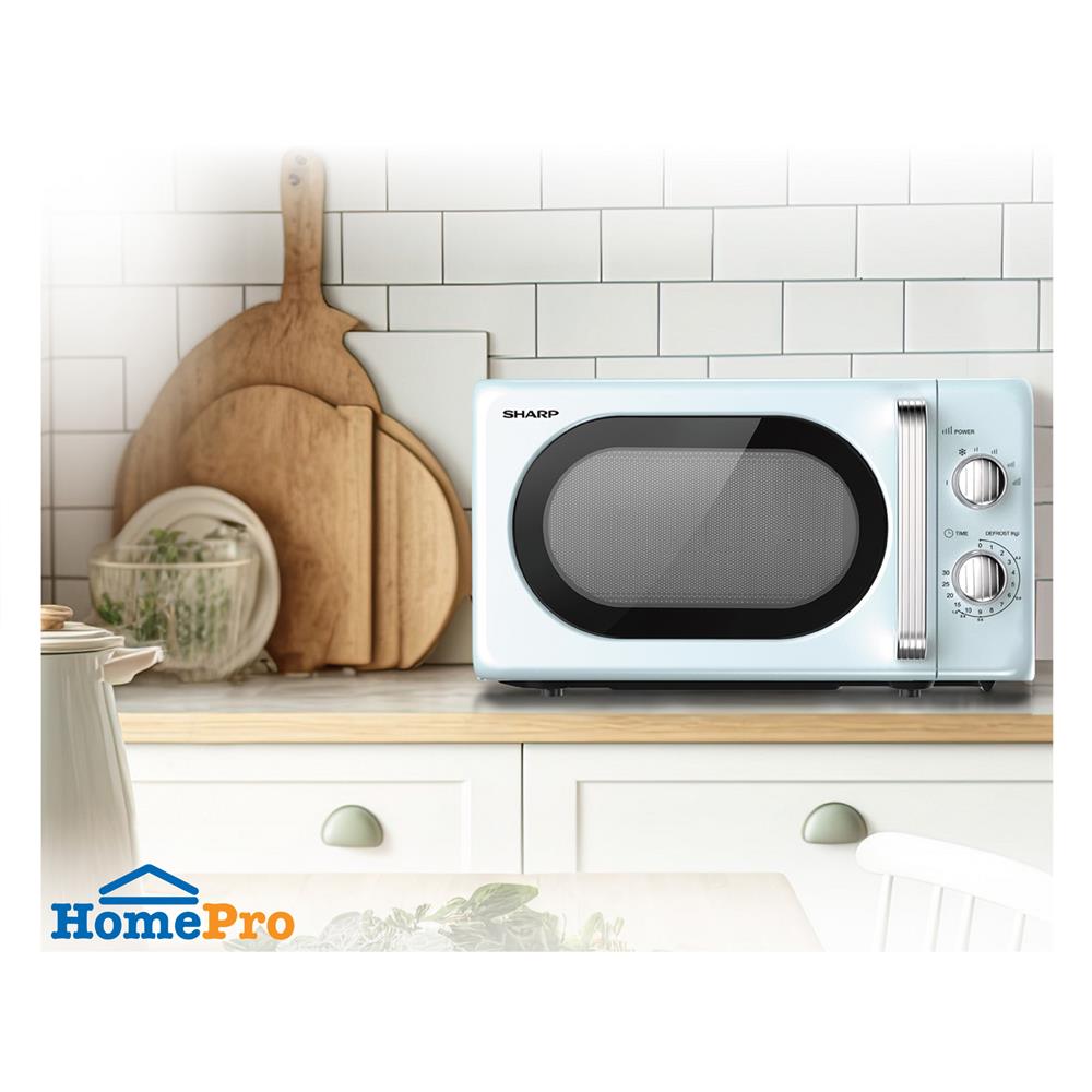ไมโครเวฟ SHARP R-220EF 20 ลิตร สีฟ้า