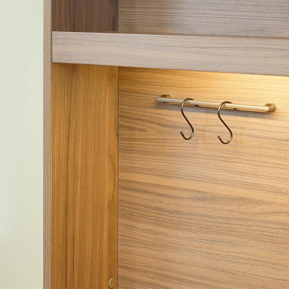 ตู้โชว์ HARV SIDAMO 90 ซม. สีไม้เข้มธรรมชาติ