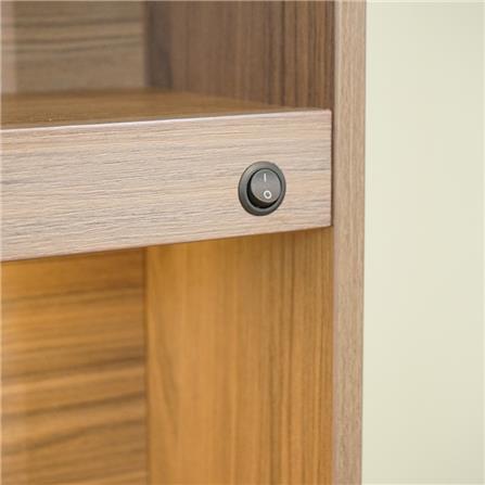 ตู้โชว์ HARV SIDAMO 90 ซม. สีไม้เข้มธรรมชาติ_5