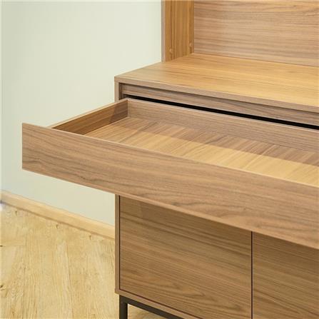 ตู้โชว์ HARV SIDAMO 90 ซม. สีไม้เข้มธรรมชาติ_9