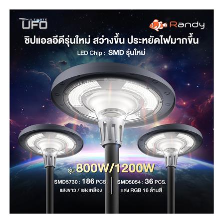 ไฟสนาม SOLAR RANDY DW-EW 1,200 วัตต์ RGB สีดำ_6