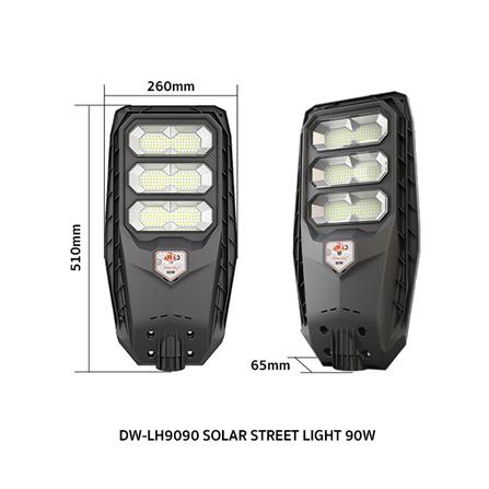 ไฟถนน SOLAR RANDY DW-LH9090 90 วัตต์ DAYLIGHT สีดำ_17