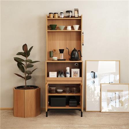 ตู้โชว์ HARV SIDAMO 60 ซม. สีไม้_3