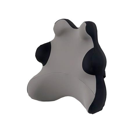 เบาะรองหลัง HOME LIVING STYLE FROST-H 16x16.5 นิ้ว สีดำ/เทา_0