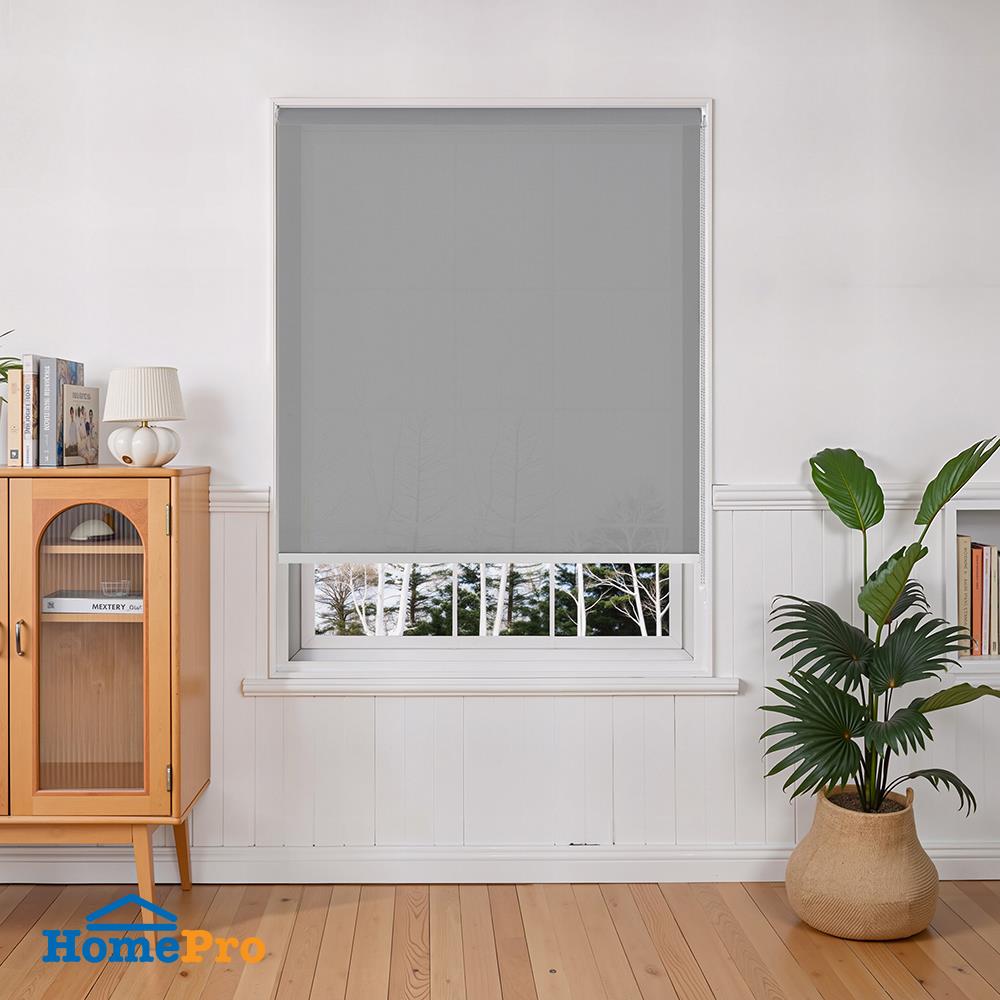 ผ้าม่านม้วน HOME LIVING STYLE SUNSCREEN SOLAR 120x160 ซม. สีเทา