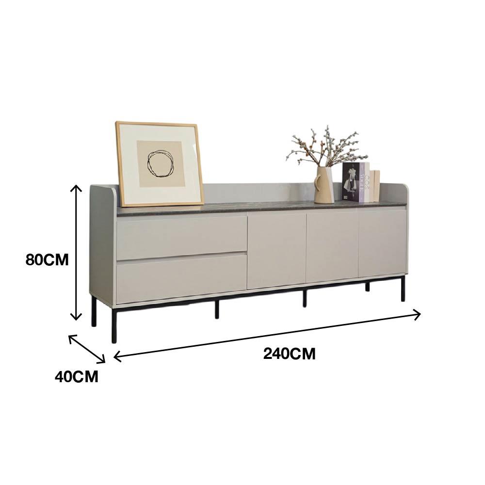 ตู้วางทีวี HARV ECHO 240 ซม. สีเทา