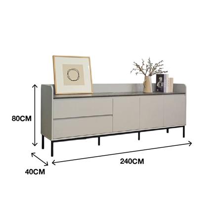 ตู้วางทีวี HARV ECHO 240 ซม. สีเทา_7